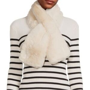 boutique sherpa pull-through warm cozy chic winter accessory scarf